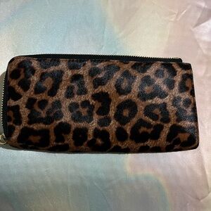 Michael Kors faux fur Leopard Print Wallet
